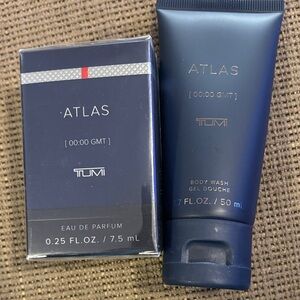 Tumi Atlas Eau de Parfum and Body Wash Set  Great travel size NEW